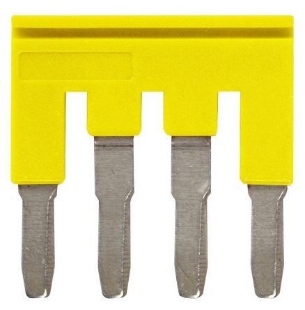 Omron XW5S Series Short Bar for Use with XW5G-P4.0-4 Grounding Terminal Block, XW5T-P4.0-4 Feed Through Terminal Block