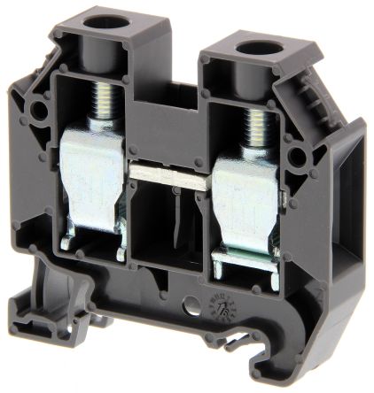 Omron XW5TS16111 XW5T Series DIN Rail Terminal Block Grey, 25mm², 4 mm², 1-Level, Screw