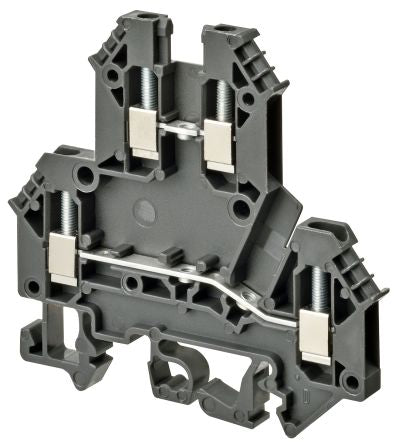 Omron XW5TS25112 XW5T Series DIN Rail Terminal Block Grey, 2.5mm², 2-Level, Screw