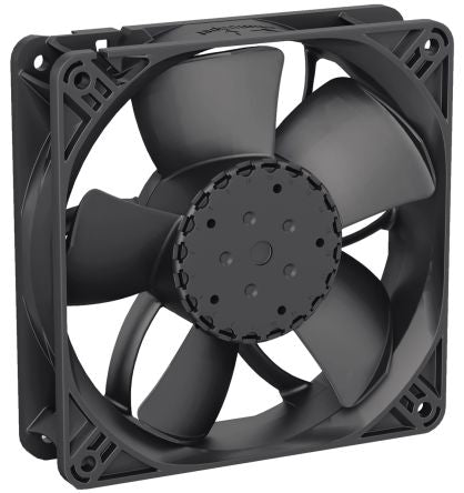 ebm-papst 4300 N - S-Panther Series Axial Fan, 24V dc, 190 m³/h, 4 W, 0.12 A Max, IP68 119 mm 32mm 32 mm