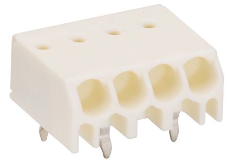 WAGO 744 Series PCB PCB Female Push-in, 4-Pole, 2A, 4-Way