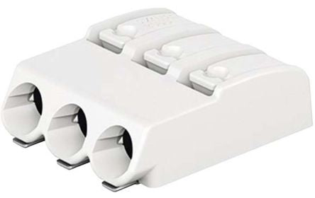 WAGO 2060 Series PCB PCB Terminal Block Female Push-in, 3-Pole, 9A, 3-Way