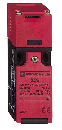 Telemecanique Sensors XCSPA Interlock Safety Interlock Switch, Keyed, Fibreglass Reinforced Nylon, Key
