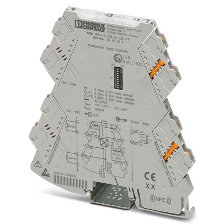 Phoenix Contact MINI MCR Series Signal Conditioner, Current/Voltage Input, Current/Voltage Output, 24V dc Supply, ATEX