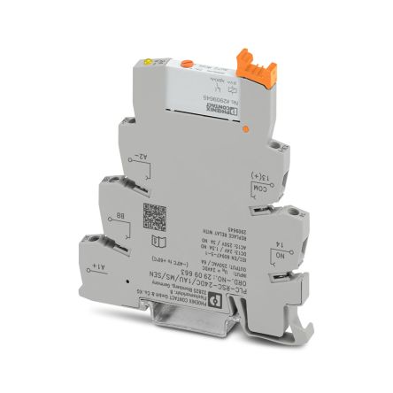Phoenix Contact PLC-RSC- 24DC/ 1AU/MS/SEN Series Interface Relay, DIN Rail, 24V dc Coil, SPST, 15.3mA