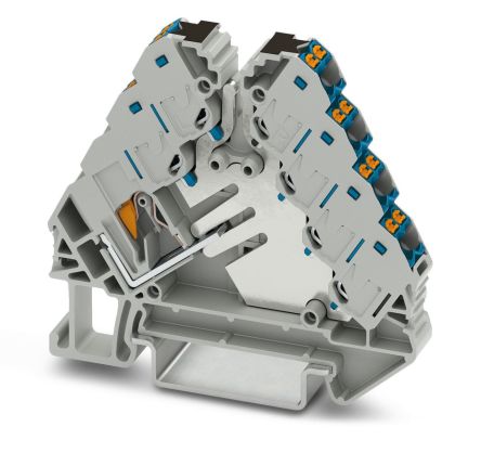 Phoenix Contact PTRVB Series Distribution Block, 13-Way, 14AWG, 26 AWG Wire, 32A Push-in