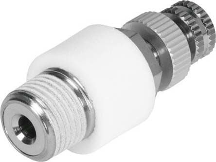 Festo VFFK Series Flow Controller Pneumatic Silencer & Exhaust Restrictor Function Fitting, 133142, Threaded
