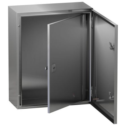 Schneider Electric PanelSeT Accessoires Series Lockable Steel RAL 7035 Single Door, 400 mm H, 300mm W, 300 mm L for Use