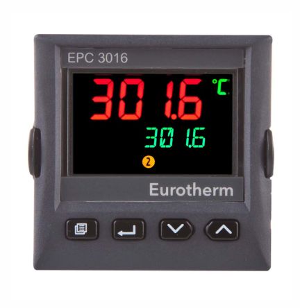 Eurotherm EPC3016 Panel Mount PID Controller 2 Input, 3 Output Triac Output, Logic I/O, Form C Relay Output, Form A