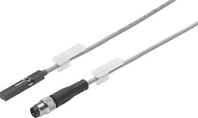 Festo Cable with Plug Pneumatic Position Detector, IP65, IP68 30V dc, SMAT LED Indicator, 553744