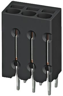 Phoenix Contact PTSM 0.5/6-2.5-V THR R44 Series Straight PCB Terminal Block, 6 Contact(s), 2.5 mm Pitch, 1 Row