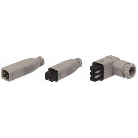 Hirschmann, ST IP54 White Industrial Power Connector, Cable Mount, Rated At 10A, 400V