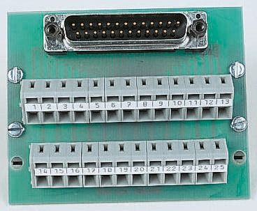 WAGO 709 Series 25-Contact Female Interface Module, D-Sub Connector, DIN Rail, 1A
