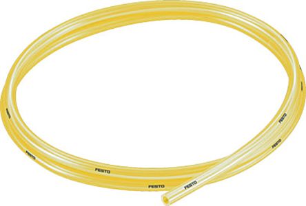 Festo Compressed Air Pipe Yellow Polyurethane 6 mm 50 m PUN-H-T Series, 8048689
