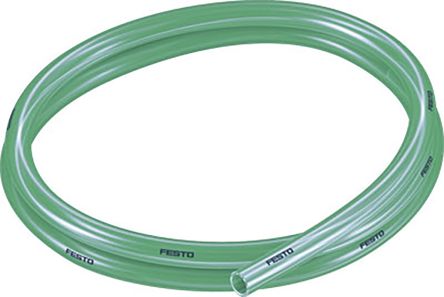 Festo Compressed Air Pipe Green Polyurethane 10 mm 50 m PUN-H-T Series, 8048707