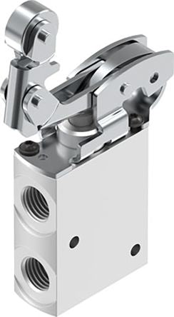 Festo Roller Lever Pneumatic Manual Control Valve VMEF Series, G G 1/4, 8047103