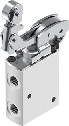 Festo Roller Lever Pneumatic Manual Control Valve VMEF Series, G G 1/8, 8049241
