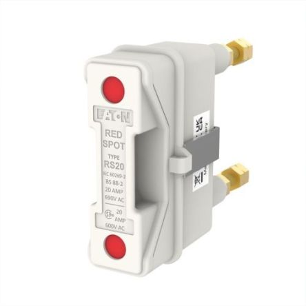 Eaton 20A Rail Mount Fuse Holder, 1P-Pole, 690V ac