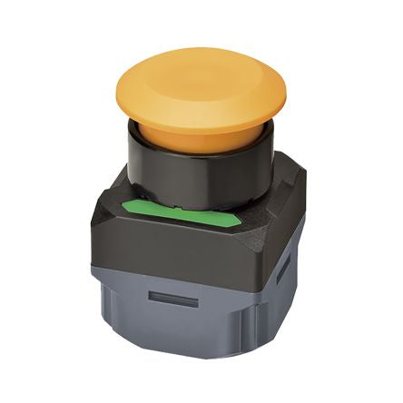 Omron A2W Series Illuminated Push Button Switch, Momentary, 24 mm Cutout, Green, Red, Yellow LED, IP65, 30 V dc