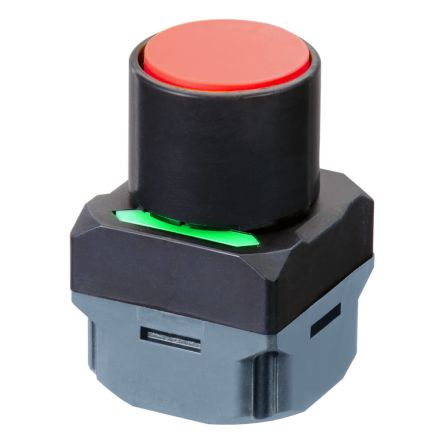 Omron A2W Series Illuminated Push Button Switch, Momentary, Panel, 40 mm Cutout, Green, Red, Yellow LED, IP65, 24 V dc