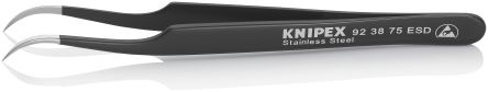 Knipex 120mm Stainless Steel Smooth ESD Safe Tweezer