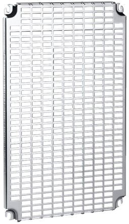 Schneider Electric Steel Zinc Plated Mounting Plate Perforated Plate, 451mm W, 15 mm L for Use with Thalassa PLM,