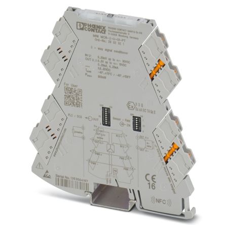 Phoenix Contact MACX MCR Series Signal Conditioner, Voltage Input, Current/Voltage Output, 24V dc Supply, ATEX