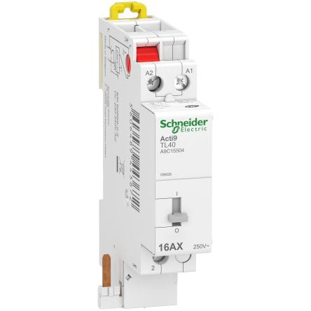 Schneider Electric DIN Rail Power Relay, 230V ac Coil, 16A Switching Current, SPDT
