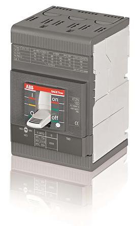 ABB, SACE Tmax XT, XT2N 160 TMD 20-300 3p F F Molded Case Circuit Breaker 3-Pole 20A, Breaking Capacity 36 kA
