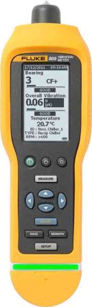 Fluke 805 FC + 805 ES Vibration Meter - Velocity, Acceleration, Displacement