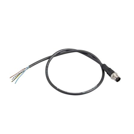 Telemecanique Sensors Male 4 way Straight to 4 way Unterminated Sensor Actuator Cable, 5 m