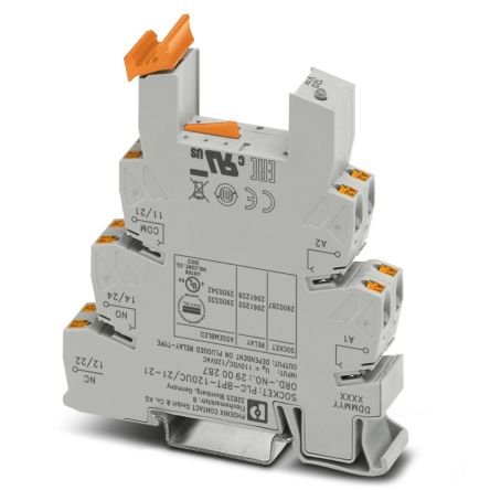 Phoenix Contact PLC-BPT-120UC/21-21 DIN Rail Relay Socket