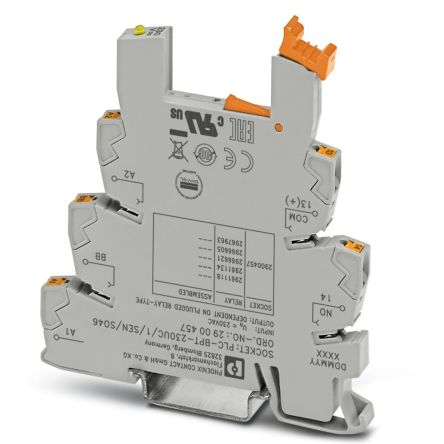 Phoenix Contact PLC-BPT-230UC/ 1/SEN/SO46 DIN Rail Relay Socket