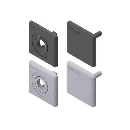 Bosch Rexroth Black Polypropylene Cover Cap with Hole 40 x 40 mm Strut Profile