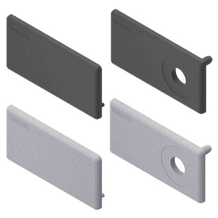Bosch Rexroth Black Polypropylene Cover Cap with Hole 40 x 80 mm Strut Profile
