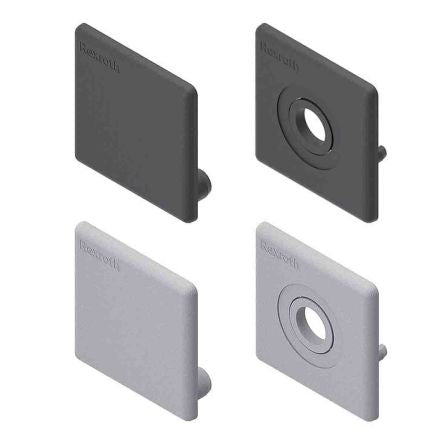 Bosch Rexroth Grey Polypropylene Cover Cap with Hole 50 x 50 mm Strut Profile