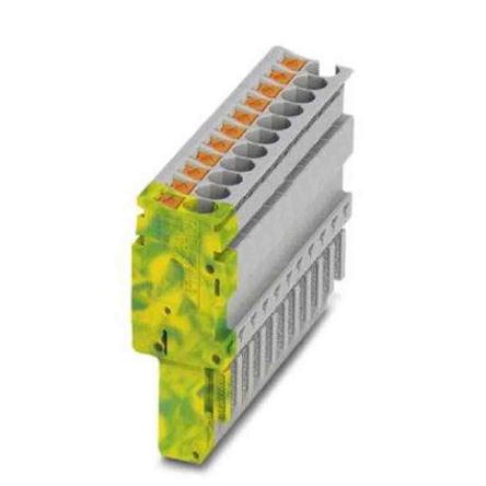 Phoenix Contact Combi Pluggable Solutions Series Pluggable Terminal Block, 4-Contact, 5.2 mm Pitch, 1 Row, 1035933