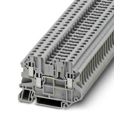 Phoenix Contact 3046605 UT Series Disconnect Terminal Block Grey, 0.14mm², 6 mm², Screw