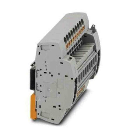 Phoenix Contact PTRE Series Non-Fused Terminal Block, 18-Way, 20AWG, 8 AWG Wire, 30A Push-in