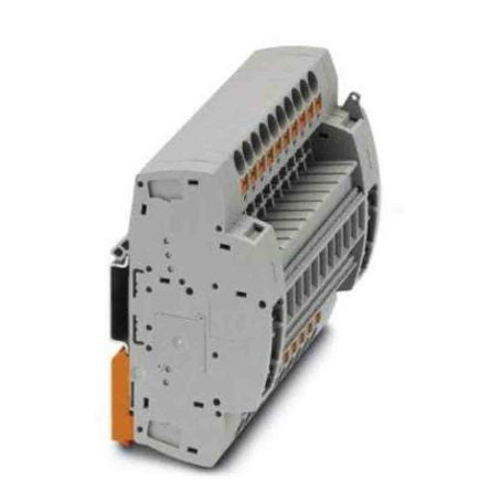 Phoenix Contact PTRE Series Non-Fused Terminal Block, 20-Way, 20AWG, 8 AWG Wire, 30A Push-in