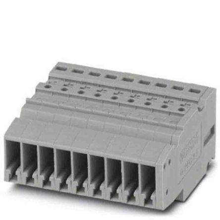 Phoenix Contact PPC Series Pluggable Terminal Block, 9-Contact, 5.2 mm Pitch, 1 Row, 3000663