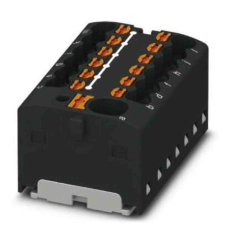 Phoenix Contact Distribution Block, 13 Way, 450V, 17.5A, Black