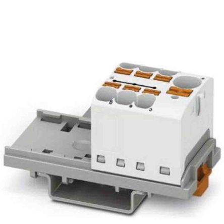 Phoenix Contact Distribution Block, 7 Way, 450V, 32A, White