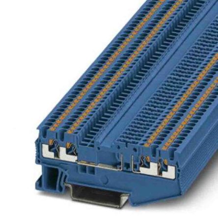 Phoenix Contact 3210327 PT Series Disconnect Terminal Block Blue, 0.14mm², 1.5 mm², 1-Level, Push-in