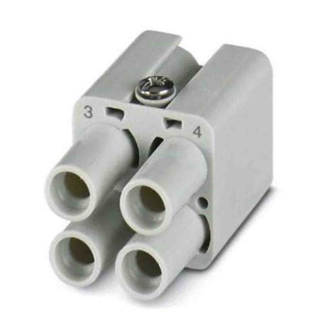 Phoenix Contact Heavy Duty Power Connector Module, 40A, HC Series Female, 4 Contacts