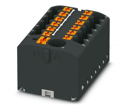 Phoenix Contact Distribution Block, 13 Way, 450V, 24A, Black
