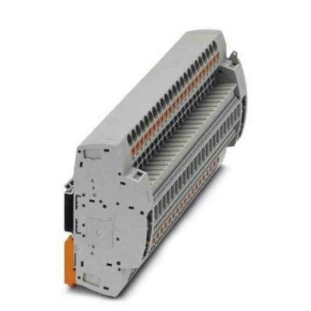 Phoenix Contact PTRE Series Non-Fused Terminal Block, 46-Way, 20AWG, 8 AWG Wire, 30A Push-in