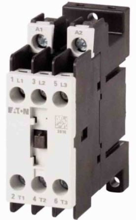 Eaton Contactor Relay, 24V ac Coil, 3-Pole, 4 A 24V ac, 3 NC, 690V