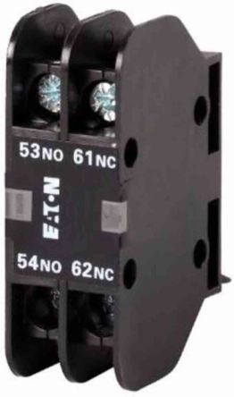 Eaton Auxiliary Contact, 1 Contact, 2 NC, XHI, Front, 4 A, 660V, 190973 DILT-XHI02