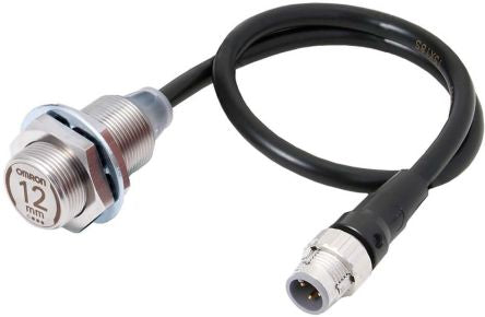 Omron E2EW-X12C218-M1TJ 0.3M Threaded Barrel Inductive Proximity Sensor, M18 x 1 NPN E2EW 30V 12 mm 30 V dc 30mA